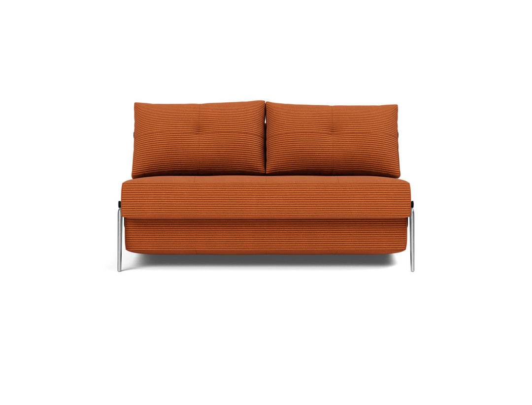Canapea extensibila Cubed Alu 140x200cm, tesatura la alegere #material_595-corduroy-burnt-orange