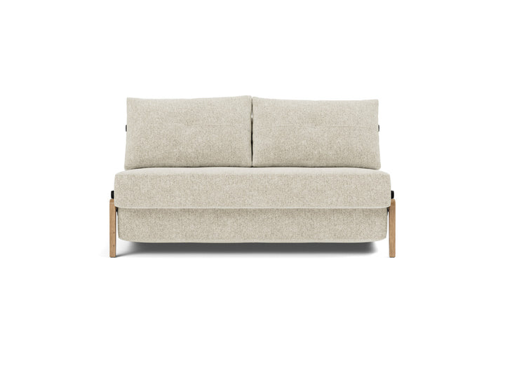 Canapea extensibila Cubed Wood 140x200cm, tesatura la alegere #material_357-taura-off-white