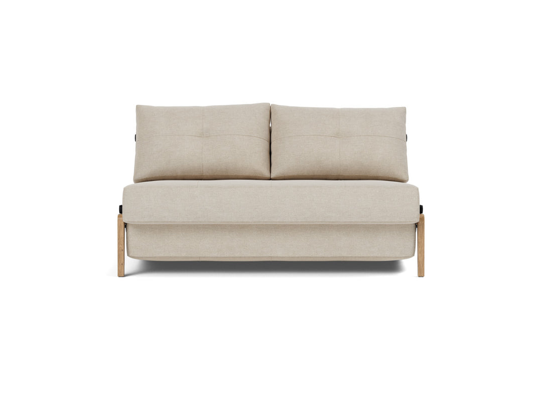 Canapea extensibila Cubed Wood 140x200cm, tesatura la alegere #material_586-phobos-latte