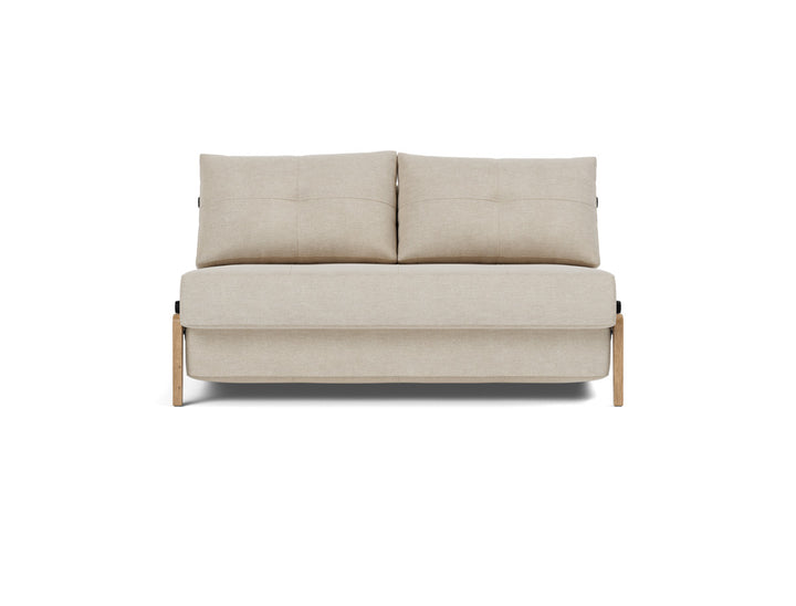 Canapea extensibila Cubed Wood 140x200cm, tesatura la alegere #material_586-phobos-latte