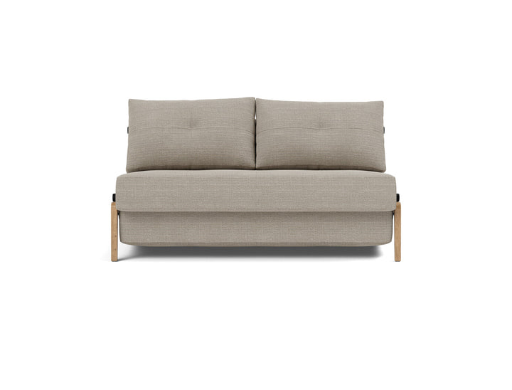 Canapea extensibila Cubed Wood 140x200cm, tesatura la alegere #material_579-kenya-gravel
