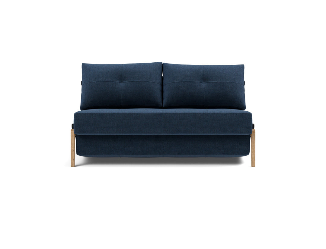 Canapea extensibila Cubed Wood 140x200cm, tesatura la alegere #material_414-esina-indigo-blue