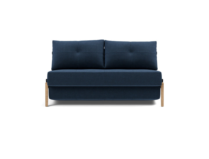 Canapea extensibila Cubed Wood 140x200cm, tesatura la alegere #material_414-esina-indigo-blue