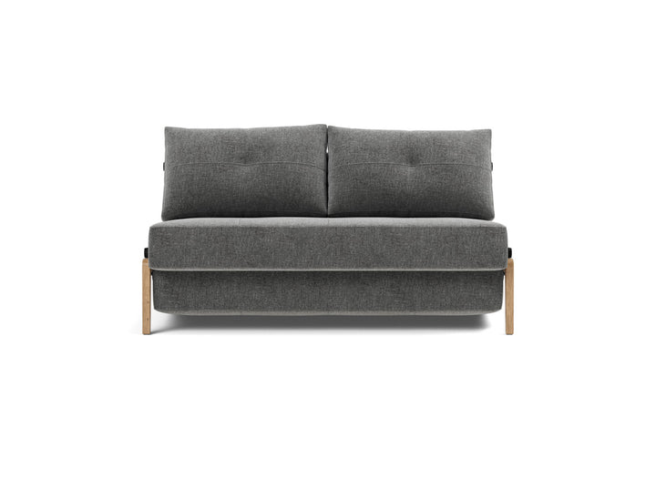 Canapea extensibila Cubed Wood 140x200cm, tesatura la alegere #material_563-twist-charcoal