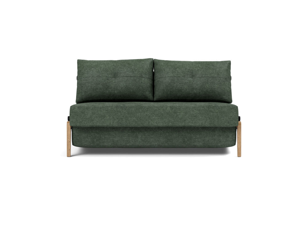 Canapea extensibila Cubed Wood 140x200cm, tesatura la alegere #material_281-avella-pine-green