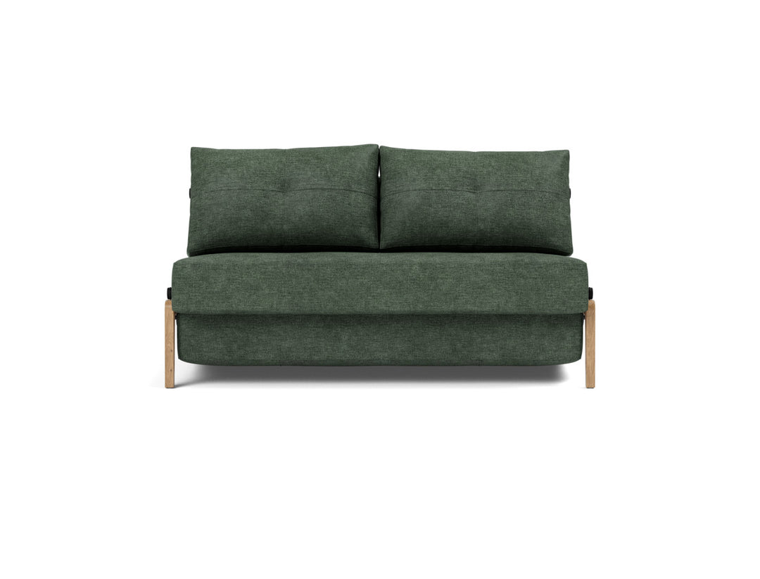 Canapea extensibila Cubed Wood 140x200cm, tesatura la alegere #material_281-avella-pine-green