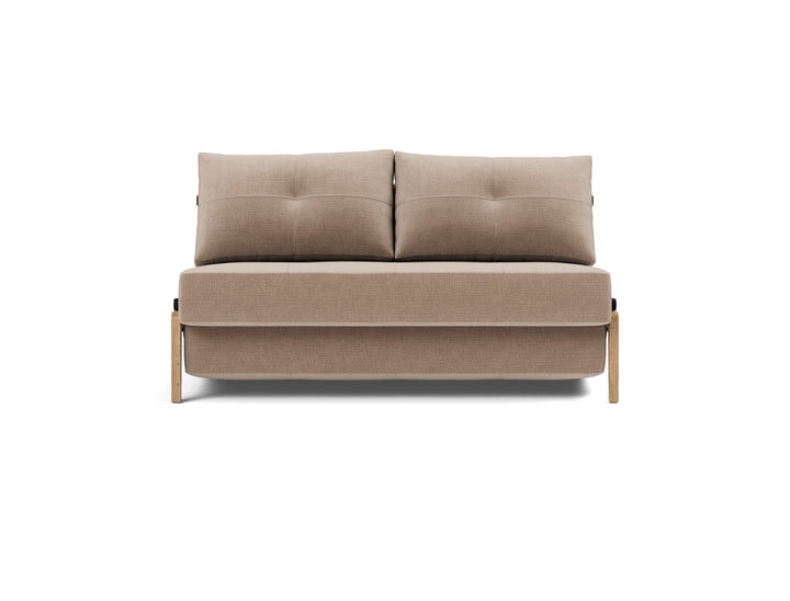 Canapea extensibila Cubed Wood 140x200cm, tesatura la alegere #material_417-esina-mocha