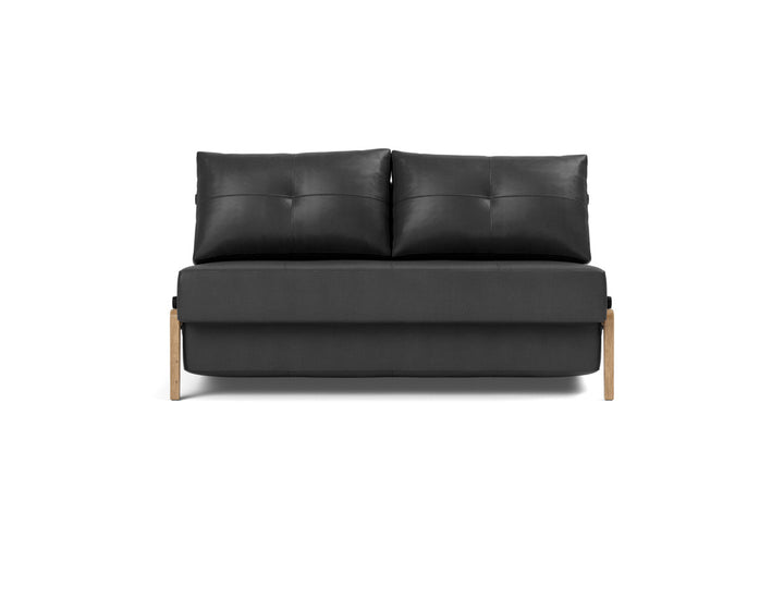 Canapea extensibila Cubed Wood 140x200cm, tesatura la alegere #material_550-faunal-black
