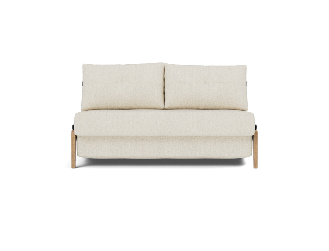 Canapea extensibila Cubed Wood 140x200cm, tesatura la alegere #material_531-boucl-off-white