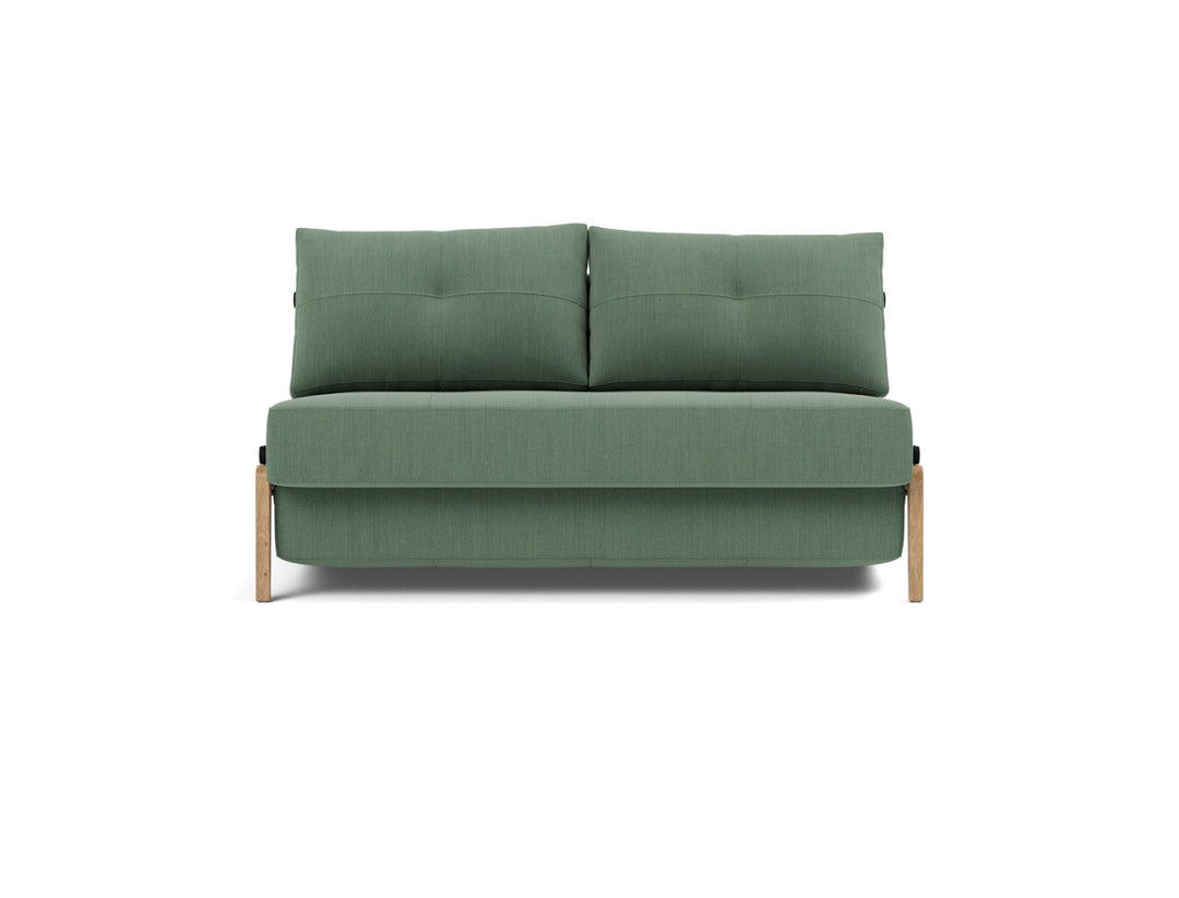 Canapea extensibila Cubed Wood 140x200cm, tesatura la alegere #material_518-elegance-green