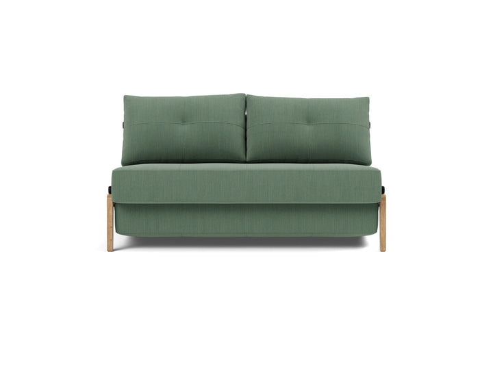 Canapea extensibila Cubed Wood 140x200cm, tesatura la alegere #material_518-elegance-green