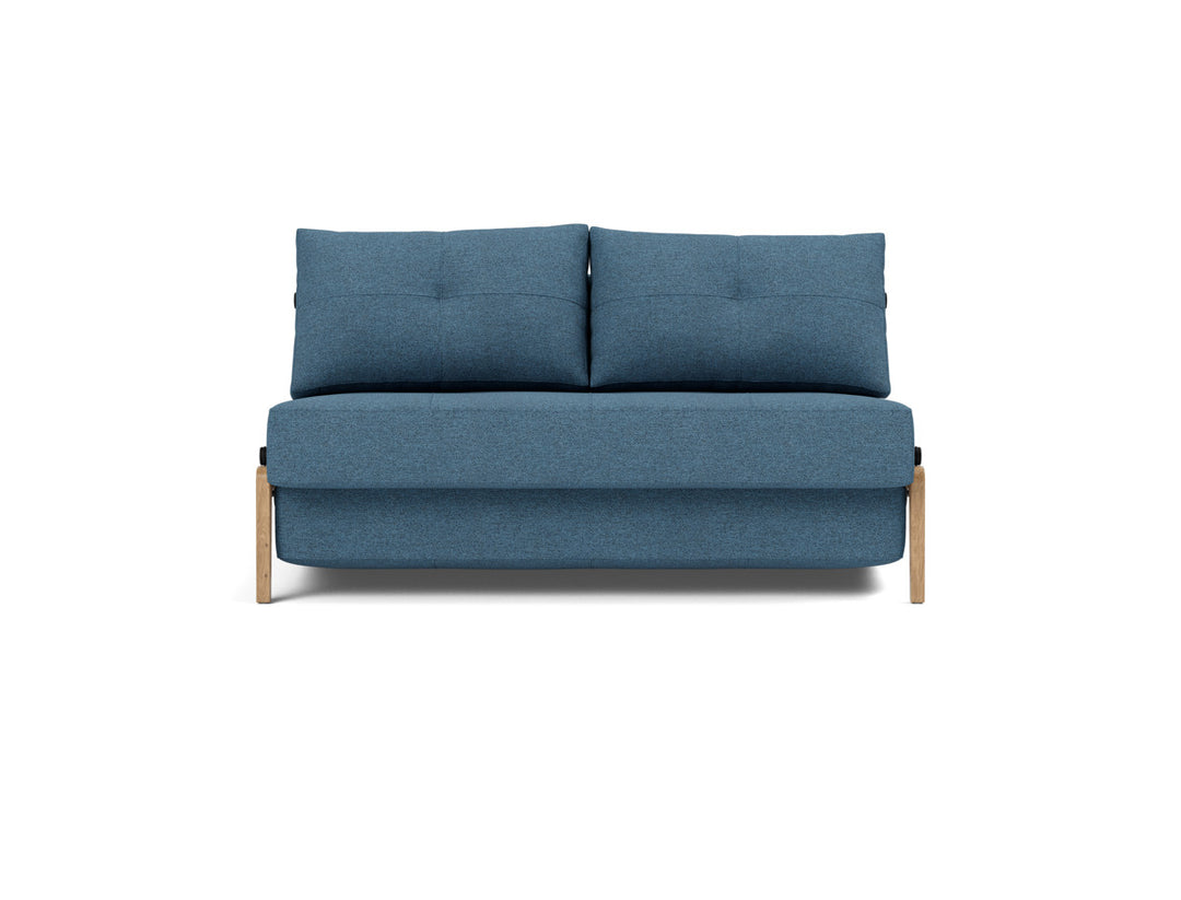 Canapea extensibila Cubed Wood 140x200cm, tesatura la alegere #material_302-weda-blue