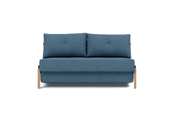 Canapea extensibila Cubed Wood 140x200cm, tesatura la alegere #material_302-weda-blue