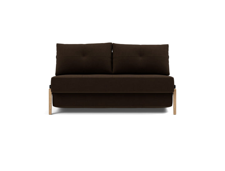 Canapea extensibila Cubed Wood 140x200cm, tesatura la alegere #material_358-taura-chocco