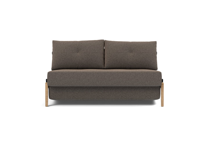 Canapea extensibila Cubed Wood 140x200cm, tesatura la alegere #material_530-boucl-taupe