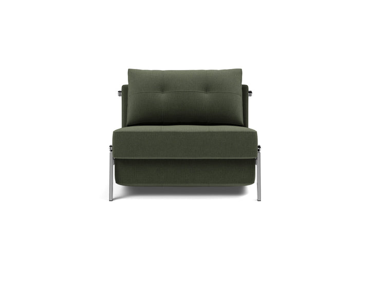 Fotoliu pat Cubed Chrome 90x200cm, tesatura la alegere #material_413-esina-olive-green