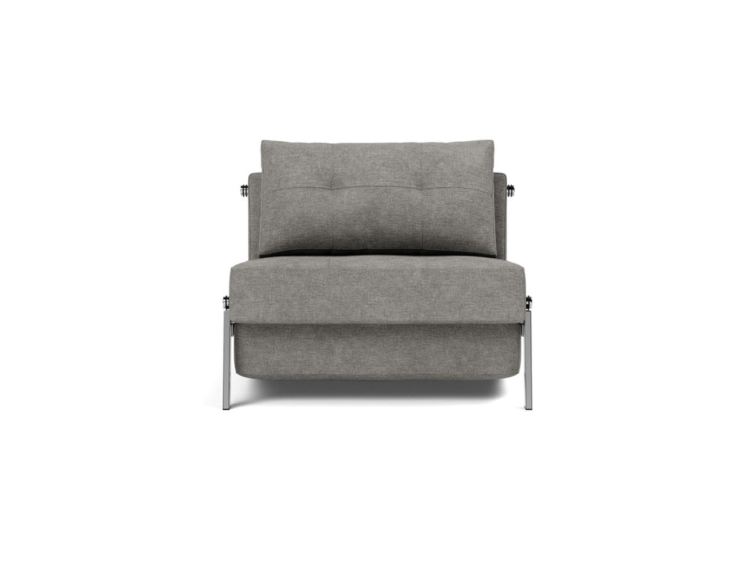 Fotoliu pat Cubed Chrome 90x200cm, tesatura la alegere #material_282-avella-warm-grey