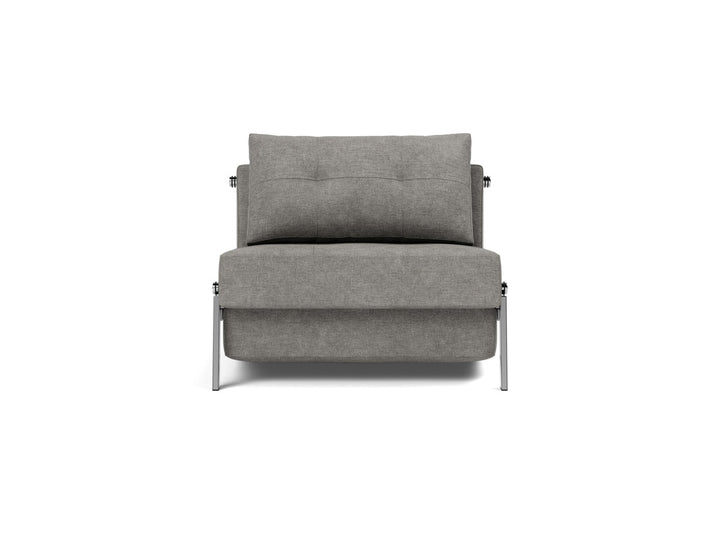 Fotoliu pat Cubed Chrome 90x200cm, tesatura la alegere #material_282-avella-warm-grey