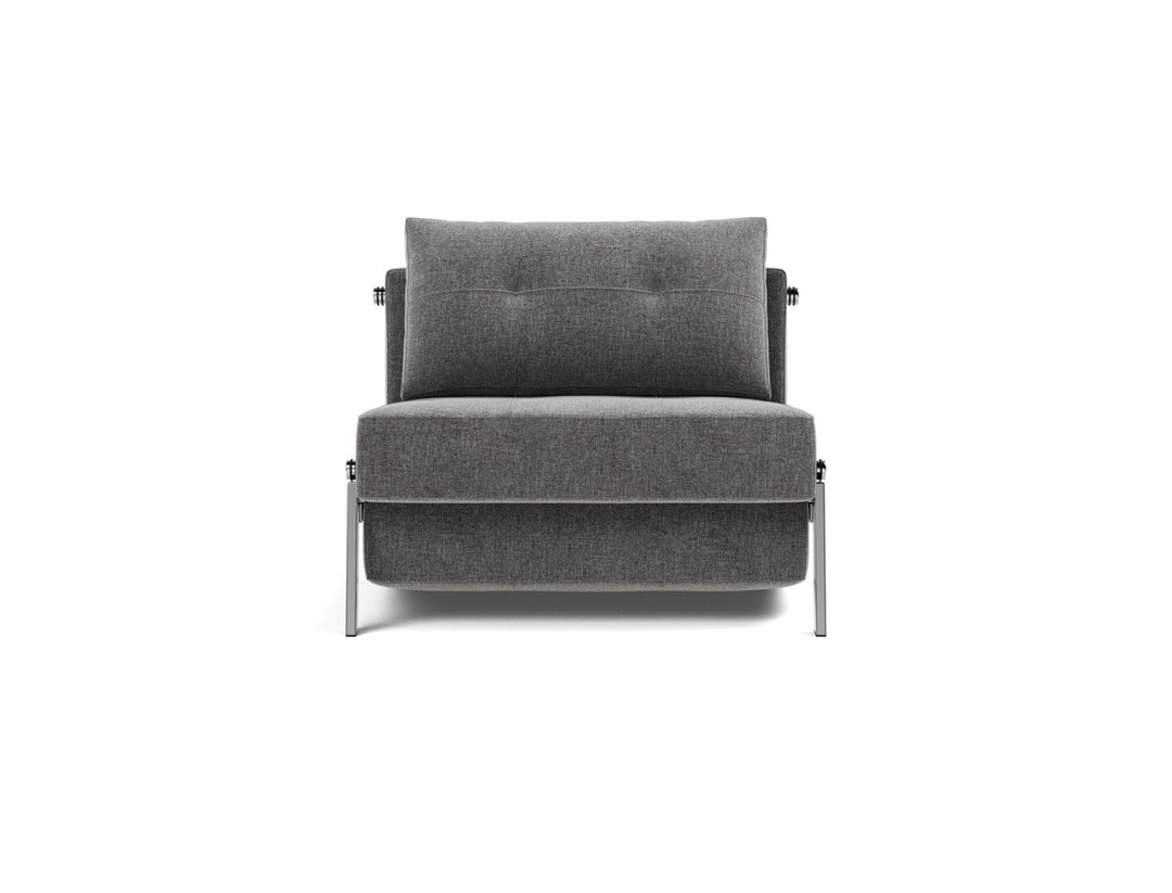 Fotoliu pat Cubed Chrome 90x200cm, tesatura la alegere #material_563-twist-charcoal