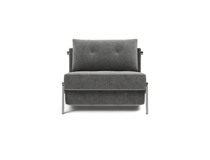Fotoliu pat Cubed Chrome 90x200cm, tesatura la alegere #material_563-twist-charcoal