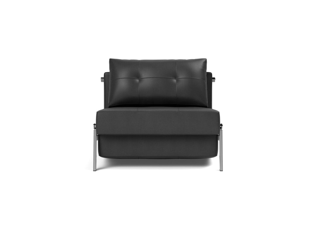 Fotoliu pat Cubed Chrome 90x200cm, tesatura la alegere #material_550-faunal-black