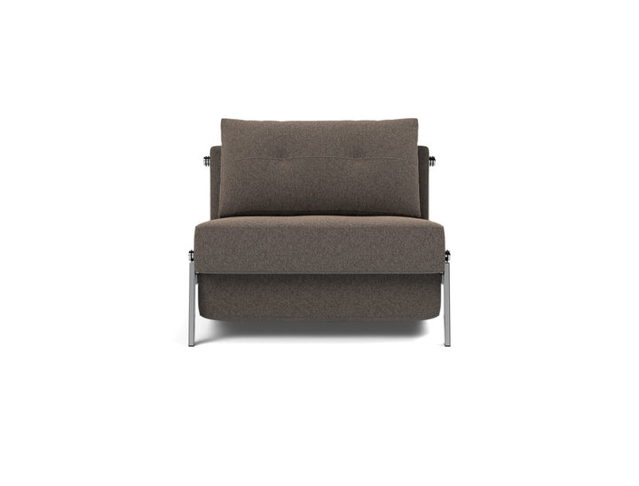 Fotoliu pat Cubed Chrome 90x200cm, tesatura la alegere #material_530-boucl-taupe