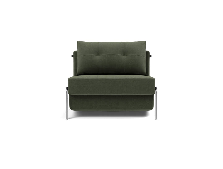 Fotoliu pat Cubed Alu 90x200cm, tesatura la alegere #material_413-esina-olive-green
