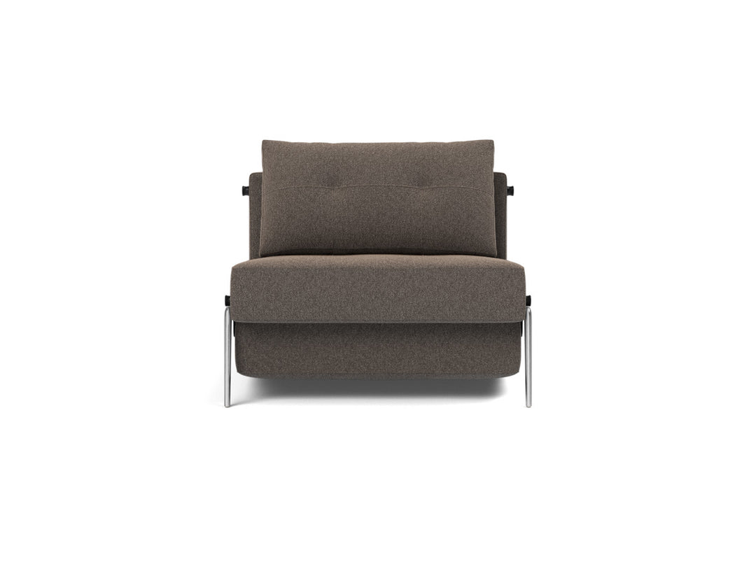 Fotoliu pat Cubed Alu 90x200cm, tesatura la alegere #material_530-boucl-taupe