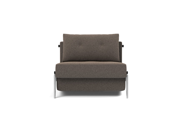 Fotoliu pat Cubed Alu 90x200cm, tesatura la alegere #material_530-boucl-taupe