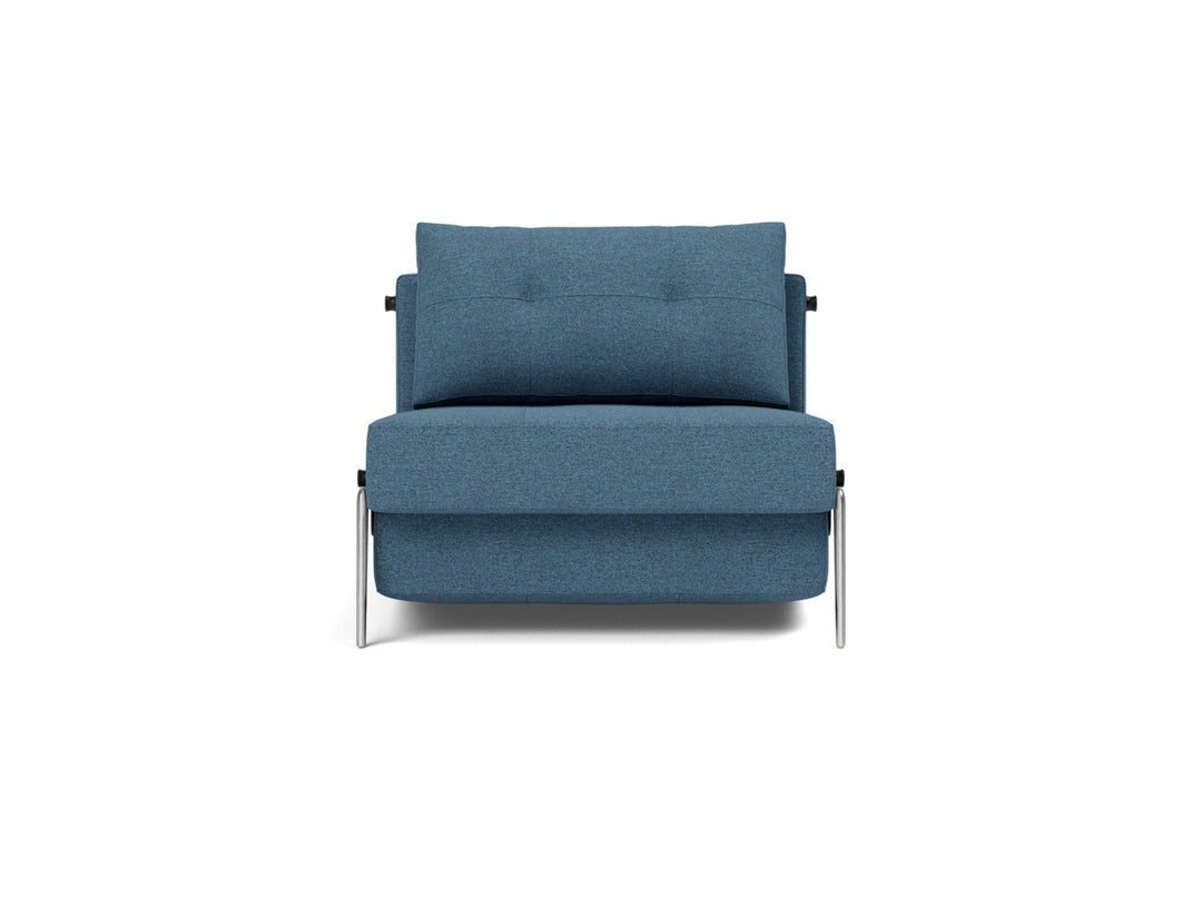 Fotoliu pat Cubed Alu 90x200cm, tesatura la alegere #material_302-weda-blue