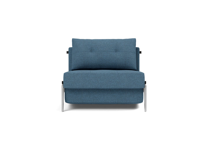 Fotoliu pat Cubed Alu 90x200cm, tesatura la alegere #material_302-weda-blue