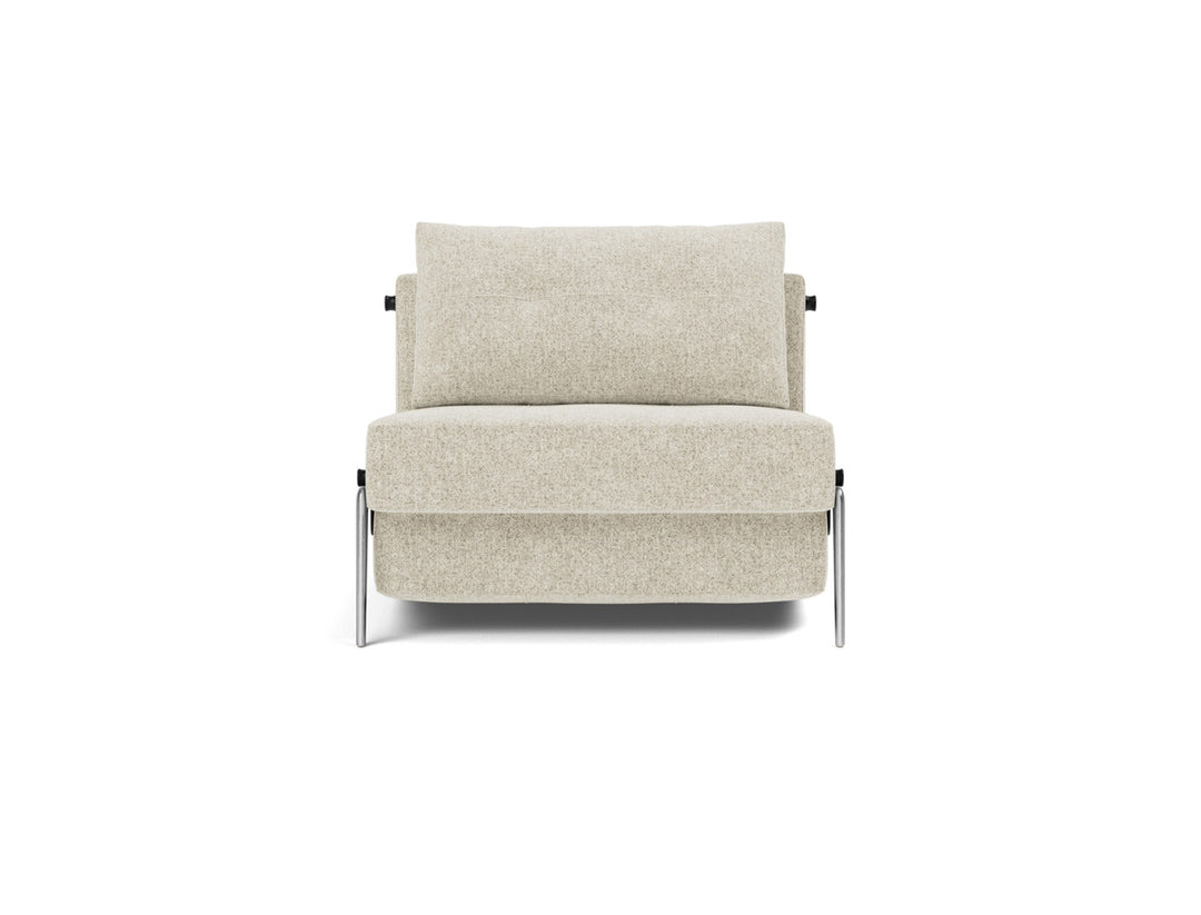 Fotoliu pat Cubed Alu 90x200cm, tesatura la alegere #material_357-taura-off-white
