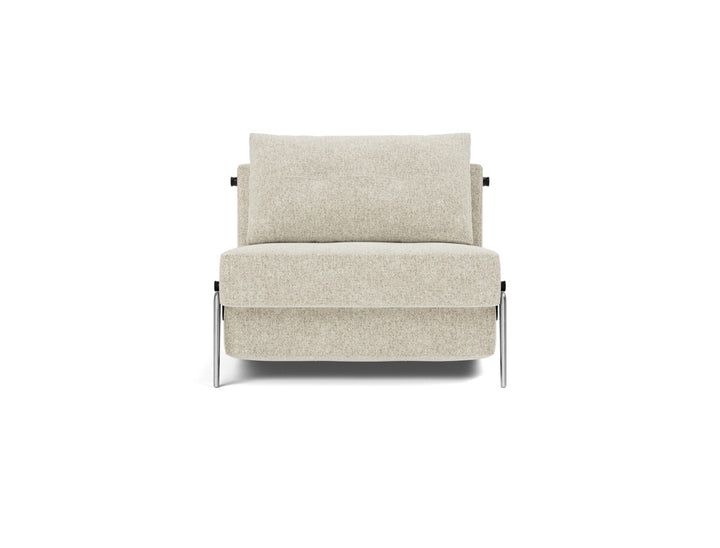 Fotoliu pat Cubed Alu 90x200cm, tesatura la alegere #material_357-taura-off-white