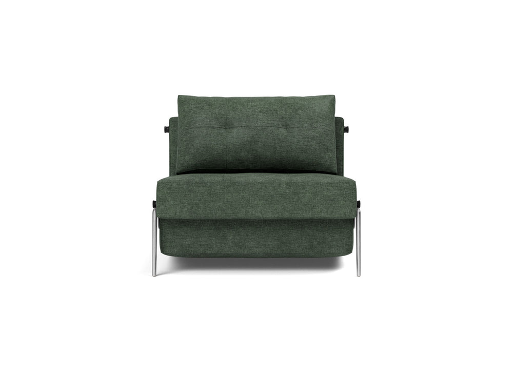 Fotoliu pat Cubed Alu 90x200cm, tesatura la alegere #material_281-avella-pine-green