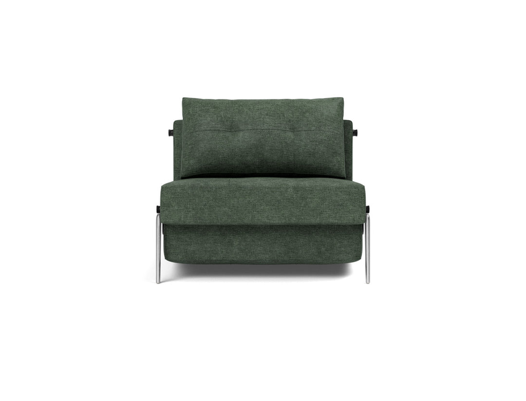 Fotoliu pat Cubed Alu 90x200cm, tesatura la alegere #material_281-avella-pine-green