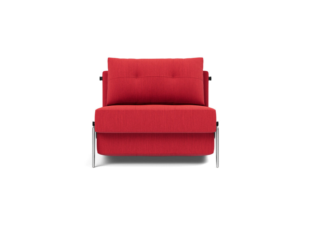 Fotoliu pat Cubed Alu 90x200cm, tesatura la alegere #material_511-elegance-red