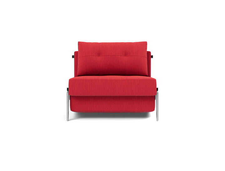 Fotoliu pat Cubed Alu 90x200cm, tesatura la alegere #material_511-elegance-red