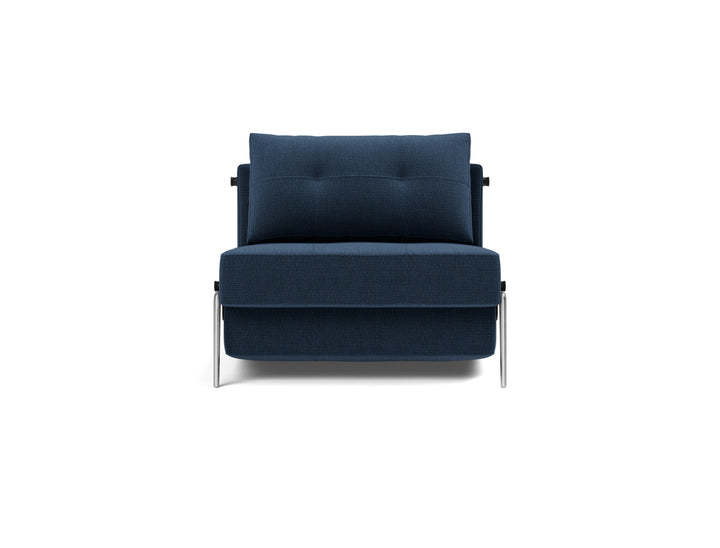 Fotoliu pat Cubed Alu 90x200cm, tesatura la alegere #material_414-esina-indigo-blue