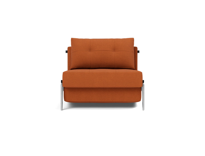 Fotoliu pat Cubed Alu 90x200cm, tesatura la alegere #material_595-corduroy-burnt-orange