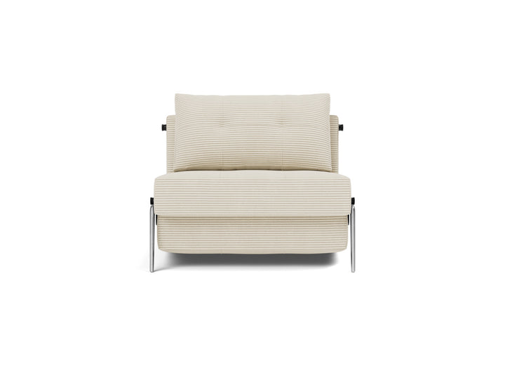 Fotoliu pat Cubed Alu 90x200cm, tesatura la alegere #material_594-corduroy-ivory
