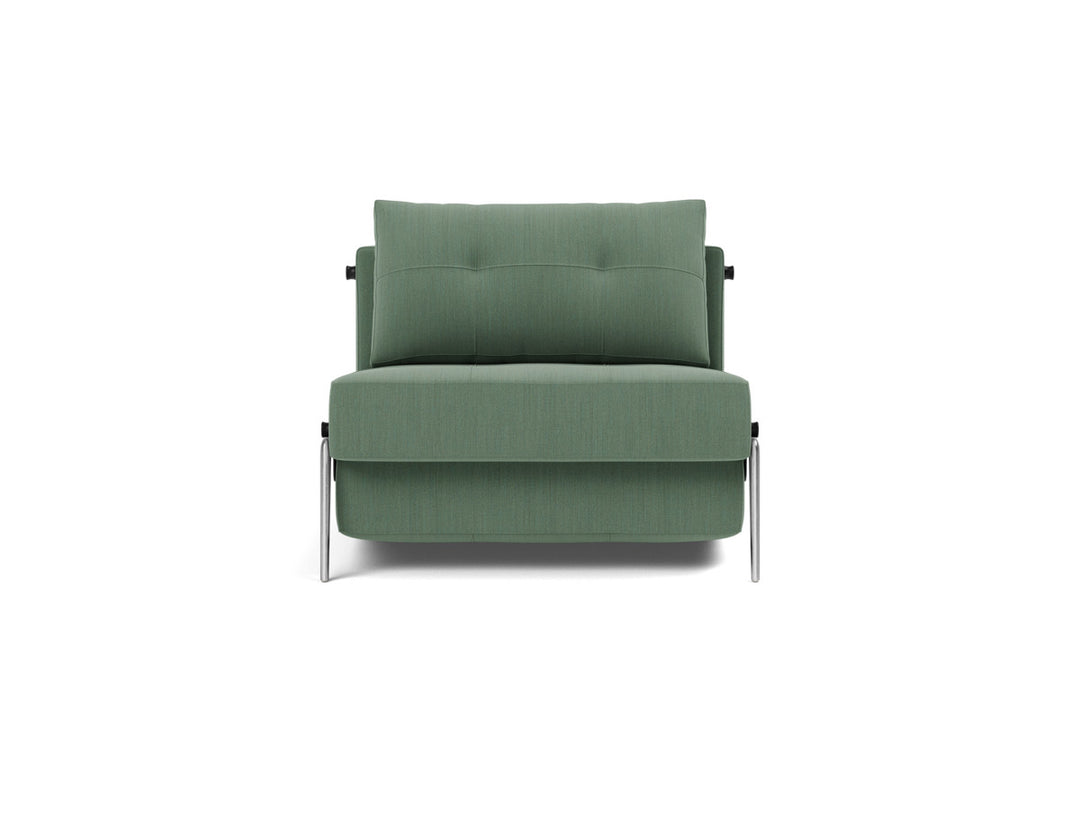 Fotoliu pat Cubed Alu 90x200cm, tesatura la alegere #material_518-elegance-green