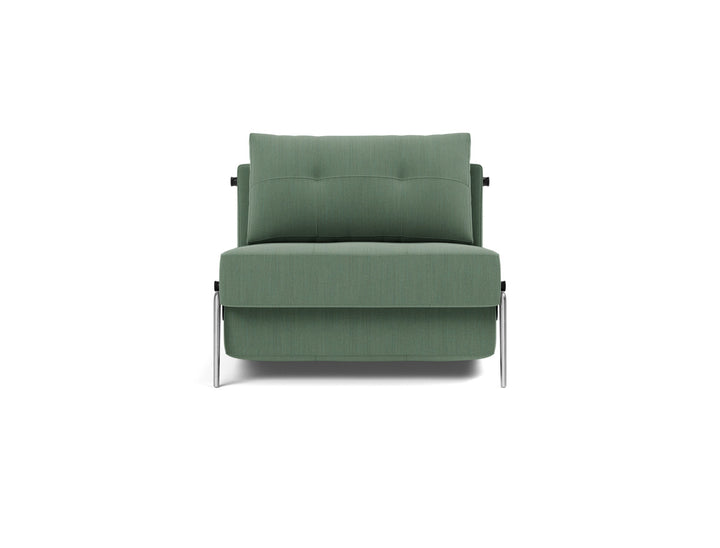 Fotoliu pat Cubed Alu 90x200cm, tesatura la alegere #material_518-elegance-green