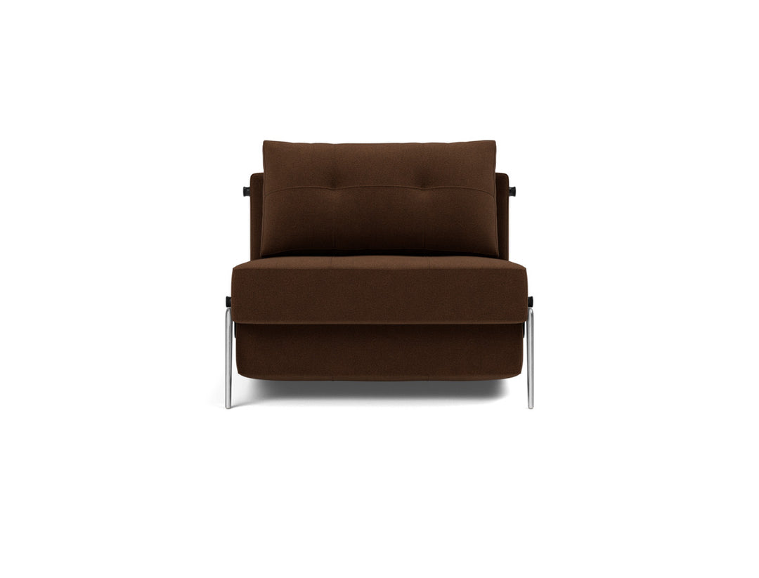 Fotoliu pat Cubed Alu 90x200cm, tesatura la alegere #material_359-taura-cappuccino