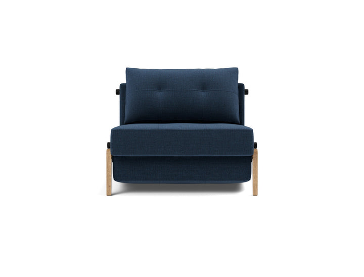 Fotoliu pat Cubed Wood 90x200cm, tesatura la alegere #material_414-esina-indigo-blue