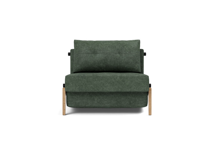Fotoliu pat Cubed Wood 90x200cm, tesatura la alegere #material_281-avella-pine-green