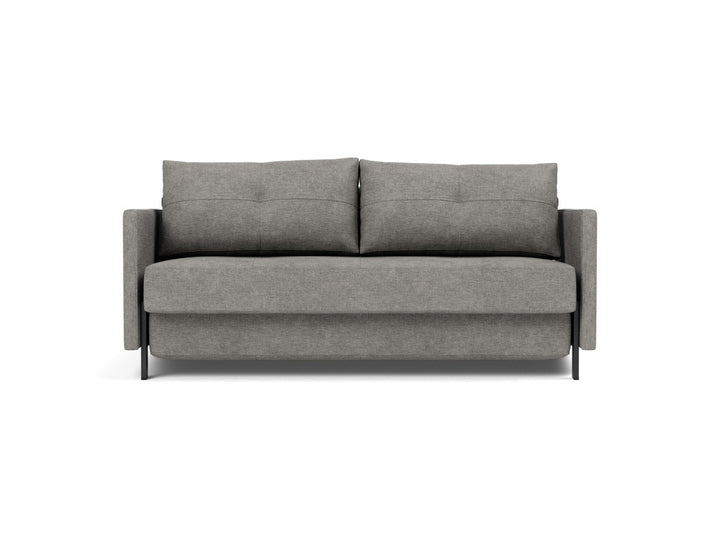 Canapea extensibila cu cotiere Cubed 02 160x200cm, tesatura la alegere #material_282-avella-warm-grey