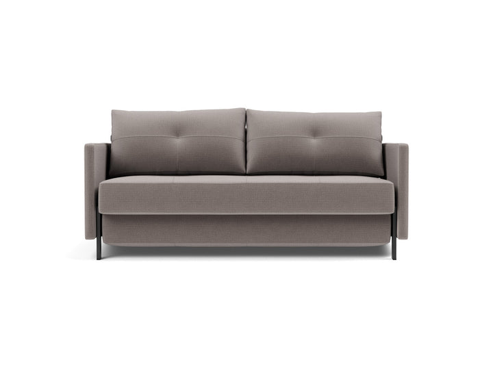 Canapea extensibila cu cotiere Cubed 02 160x200cm, tesatura la alegere #material_418-esina-truffle