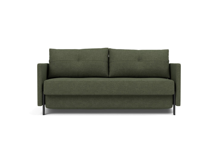 Canapea extensibila cu cotiere Cubed 02 160x200cm, tesatura la alegere #material_353-taura-forest