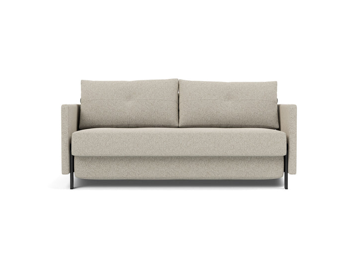 Canapea extensibila cu cotiere Cubed 02 160x200cm, tesatura la alegere #material_539-boucl-beige