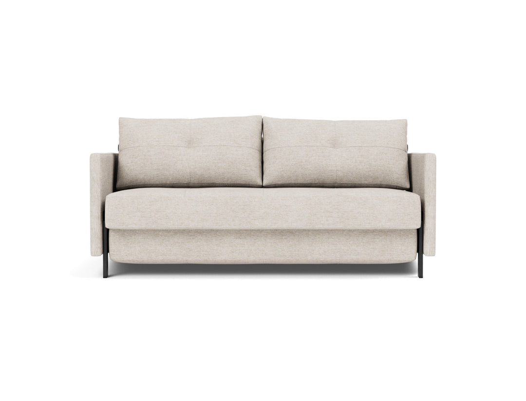 Canapea extensibila cu cotiere Cubed 02 160x200cm, tesatura la alegere #material_470-yuveno-natural